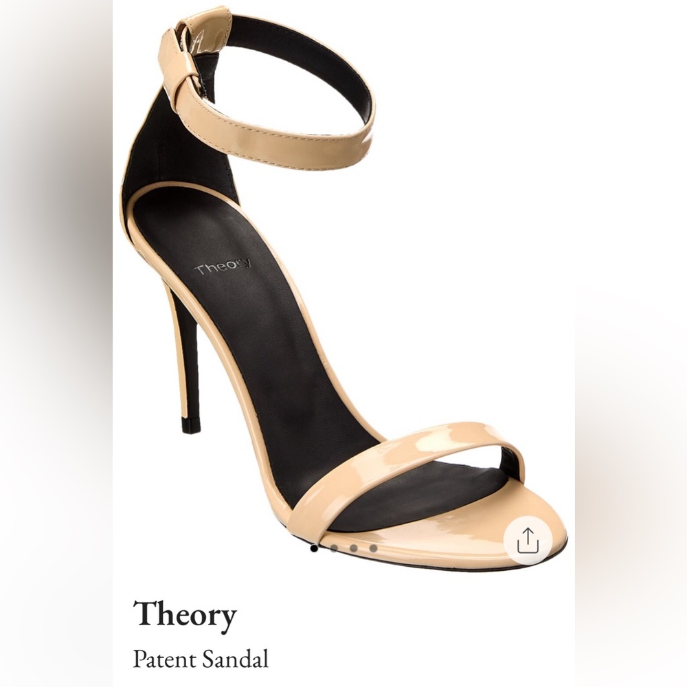 New in box, size 41 nude patent sandal
